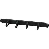 USystems 1U 4 Loop Cable Management Bar Black