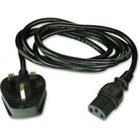 3-PIN power cable with UK connector (2m cord)