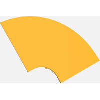 Elevate Fibre Duct 240 mm 90&deg; Horizontal Elbow Cover