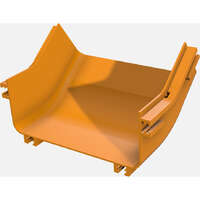 Elevate Fibre Duct 240 mm Internal Riser 45&deg; LS0H