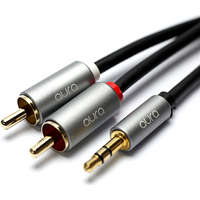 aura 3.5 mm Jack to Phono Audio Cable 2x RCA Gold Plated Male-Male 5 m