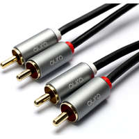 aura Phono Audio Cable Stereo 2x RCA Gold Plated Male-Male 1.5m