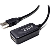 aura USB2.0 Active Extension Cable A Plug A Socket Black 10m