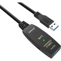 aura USB 3.0 Active Extension Cable 10Mtr A Plug A Socket Black