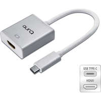 aura USB-C to HDMI Adaptor 4K 30Hz Nickel Plated Male-Female Silver 0.2m