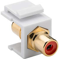 aura Keystone Red Phono Audio Coupler Insert White