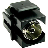 aura Keystone TV Coax to F-Type Coupler Insert Black